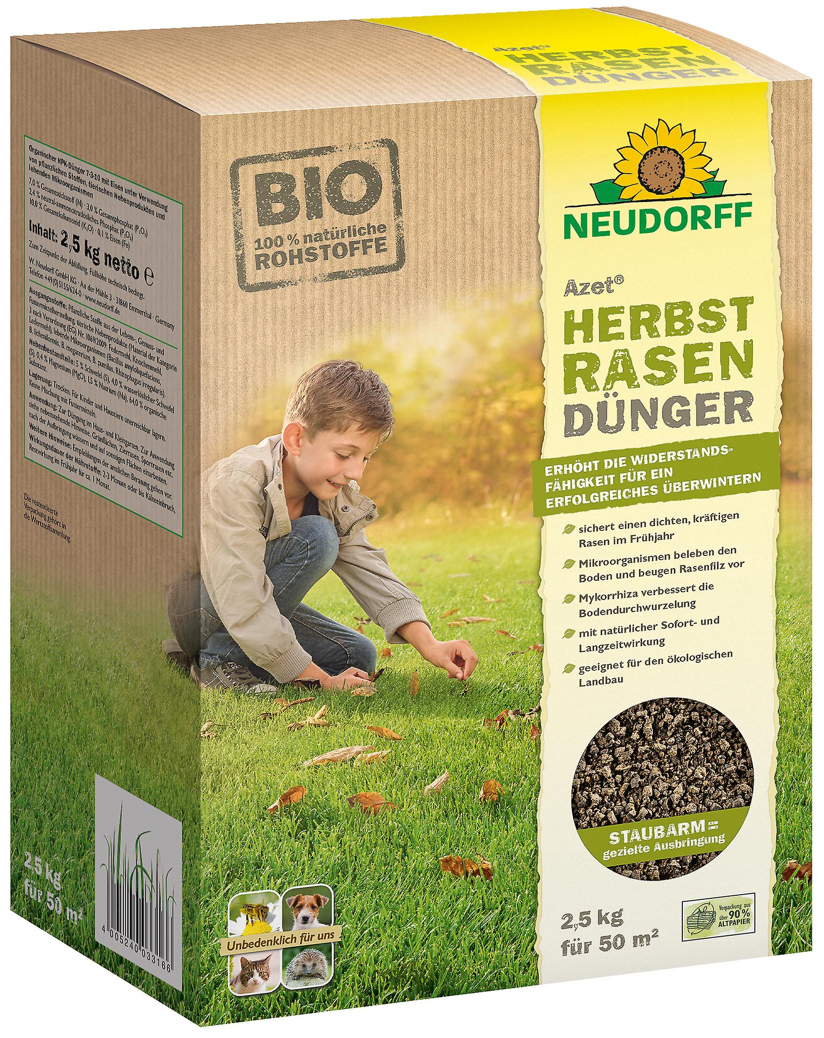 NEUDORFF Azet?? Autumn Lawn Fertilizer， 2.5 kg