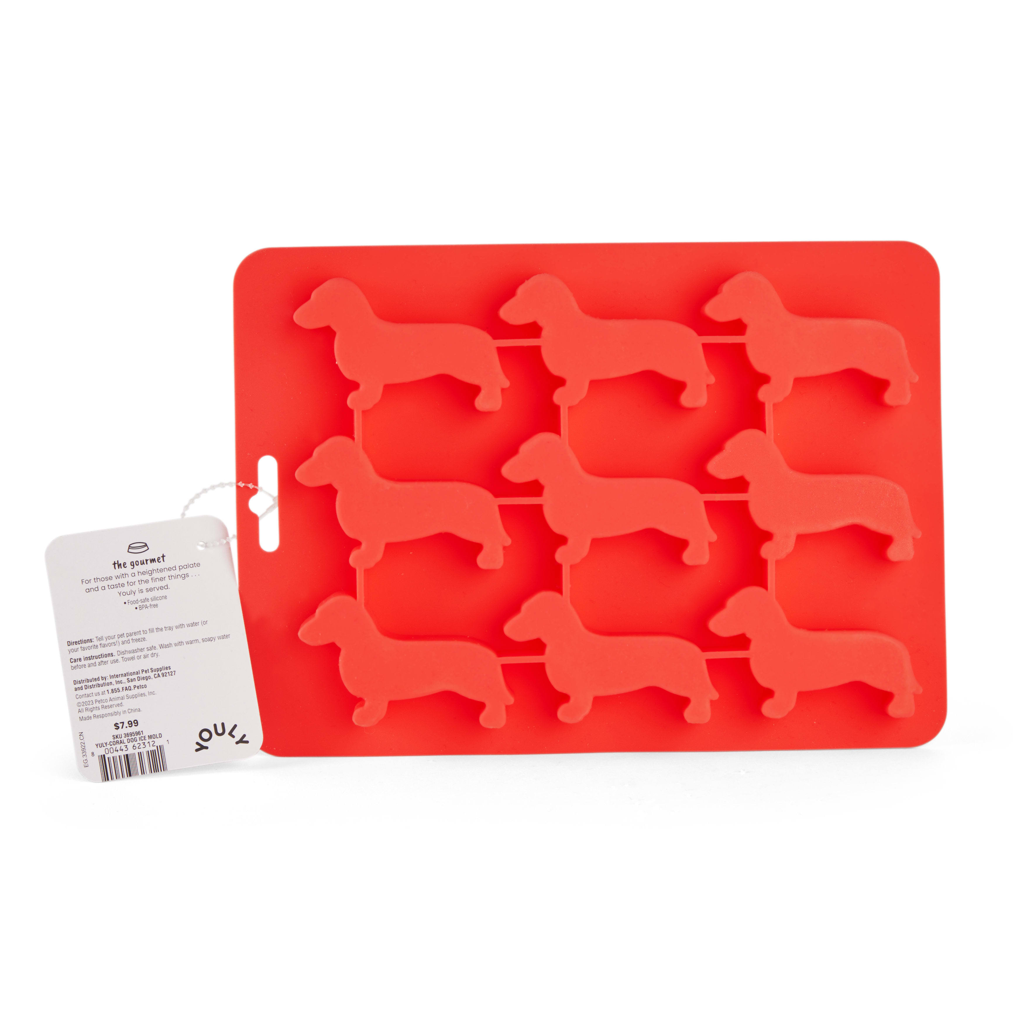 YOULY Coral Dog Ice Mold， Medium