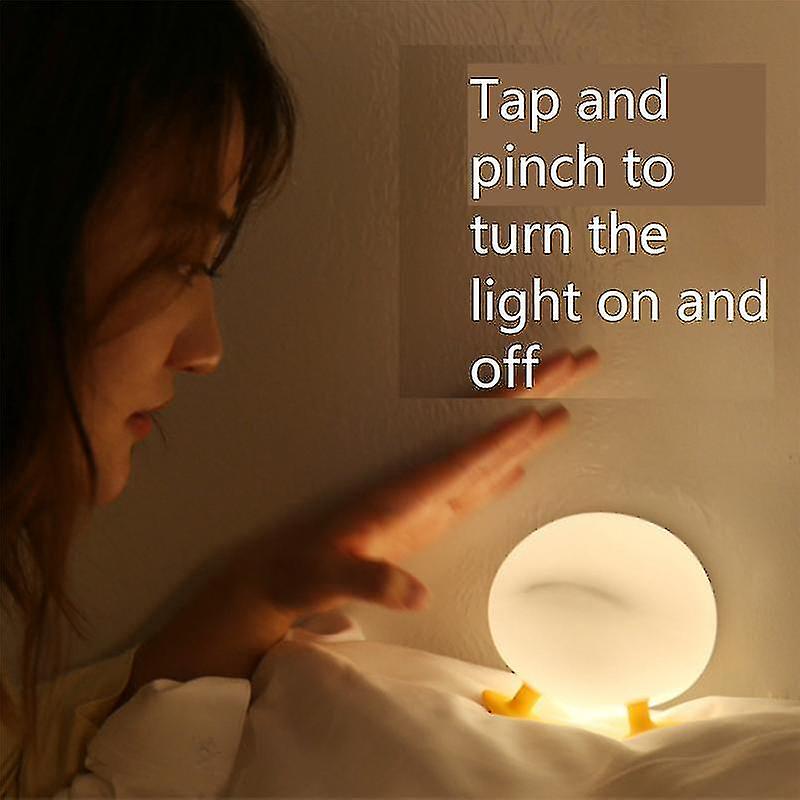 Christmas Pp S Touch Silic Recharable Dimmable Lamp Kids Bed Desktop D