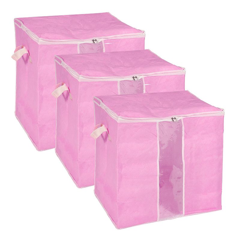 Clothes Storage Bag Foldable Storage Bin Closet Organizer， 3pcs