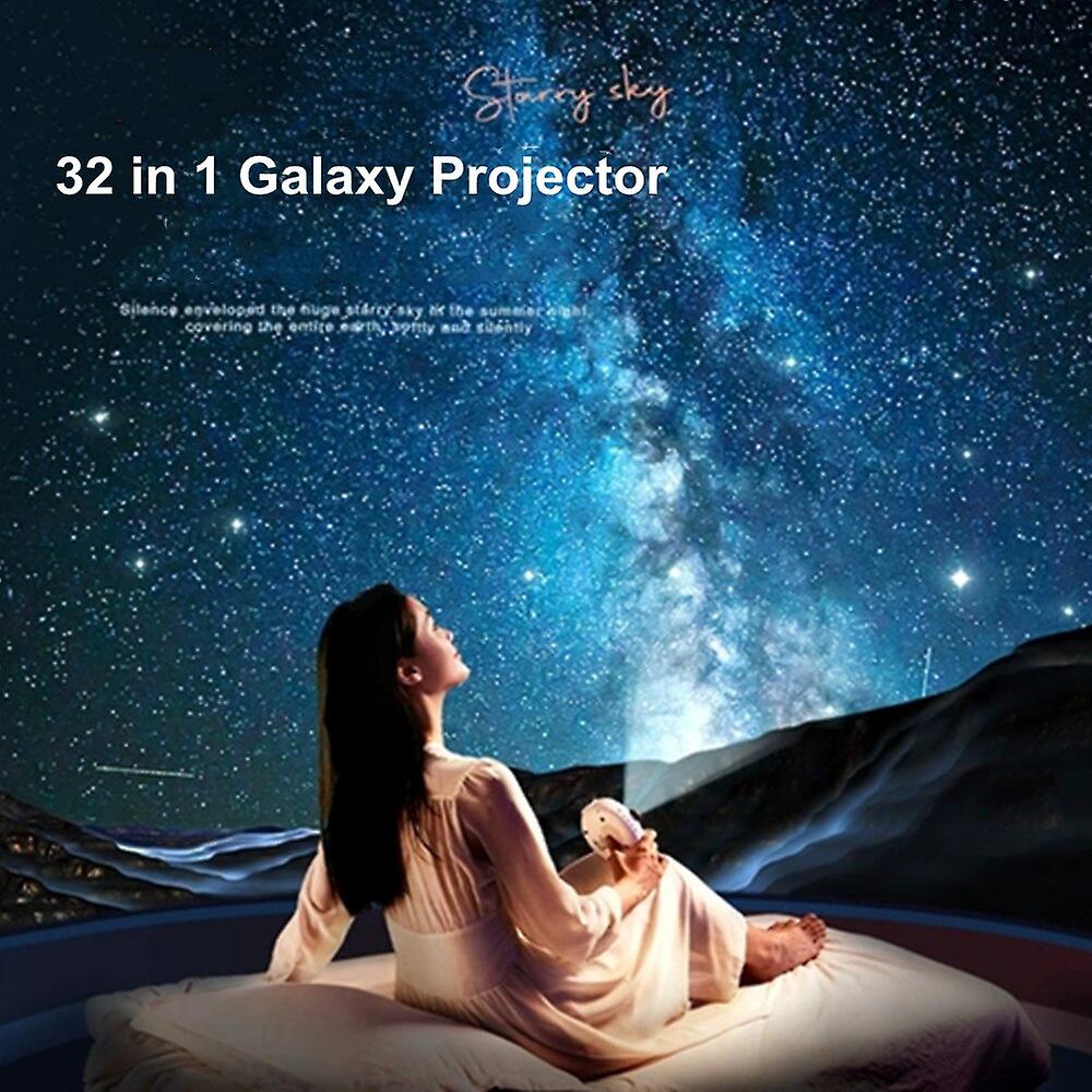 32 In 1 Galaxy Planetarium Projector 360 Rotating Remote Bluetooth Music Star Night Lights For Kids Room Ceiling Home Theater