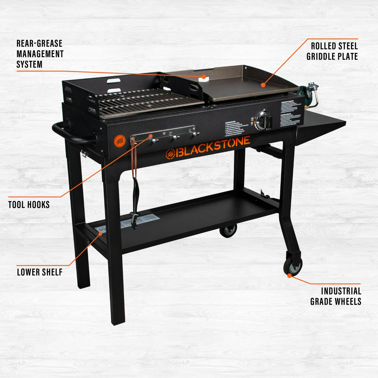 Blackstone Duo 17  Griddle and Charcoal Grill Combo  Crowdfused