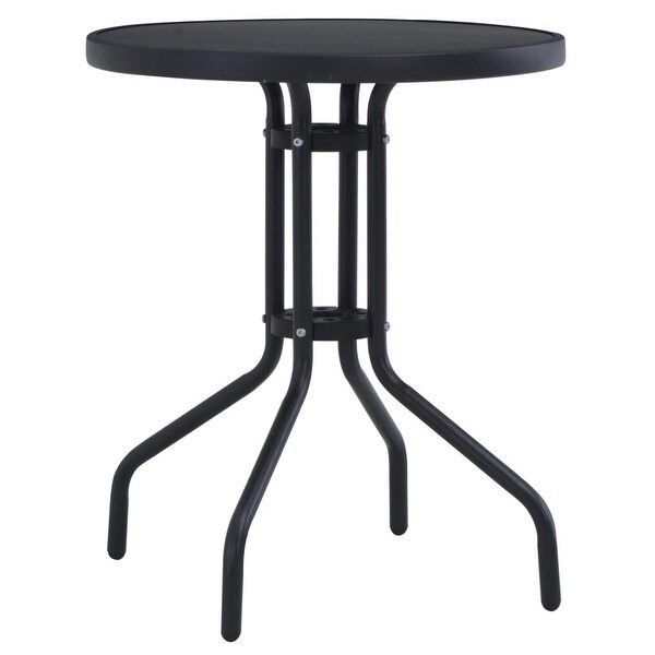 vidaXL Patio Table Black 23.6