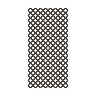 Barrette Outdoor Living 4 ft. x 8 ft. Espresso Classic Diamond Vinyl Lattice 73053436