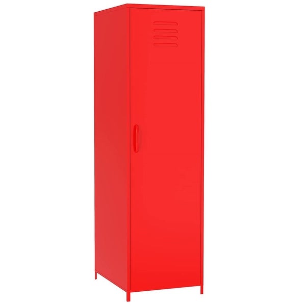 Metal Armoires Locker Cabinet for Kid with Hanging Rod and Shelves - - 36905280