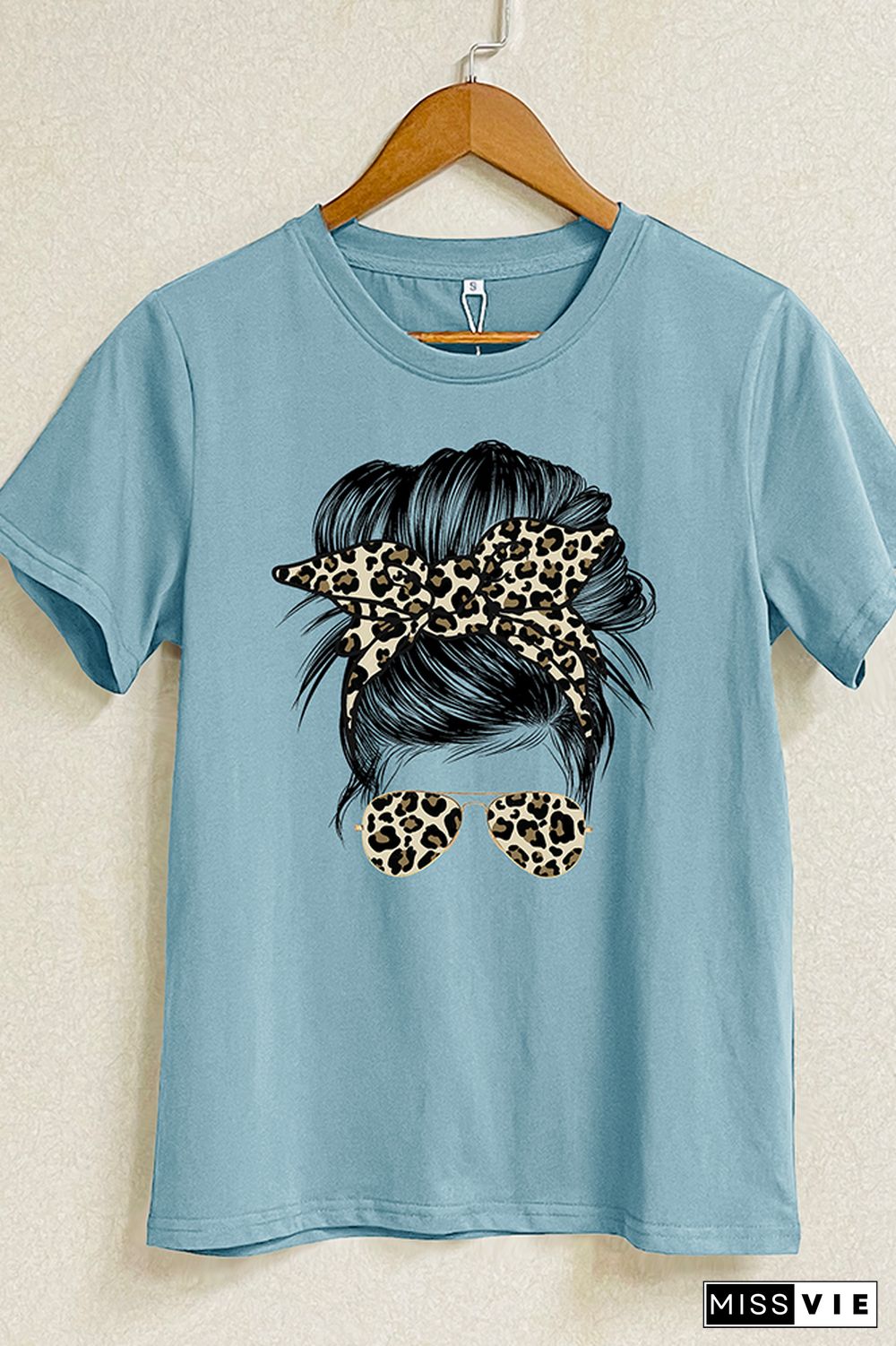 Mama Leopard Short Sleeve Graphic Tee Wholesale