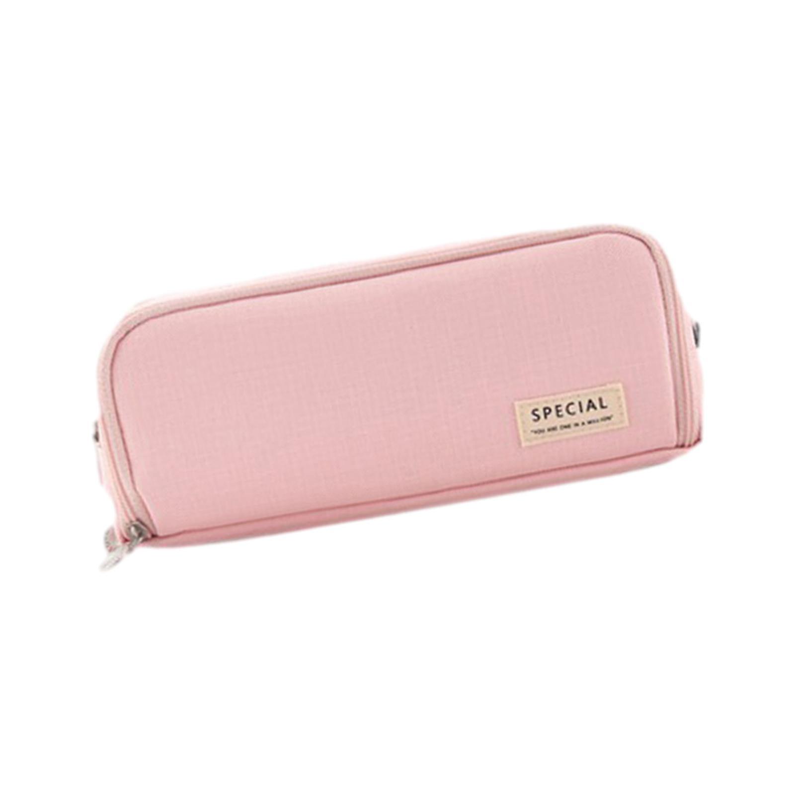 Pen Pouch Children Storage Portable School Kids Pencil Case Gift Pink