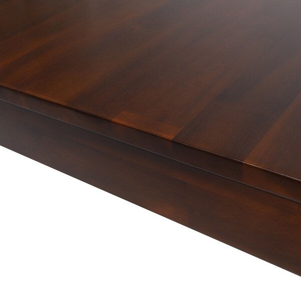 Dining Table，Some assembly is required for this dining table，Rich Mahogany