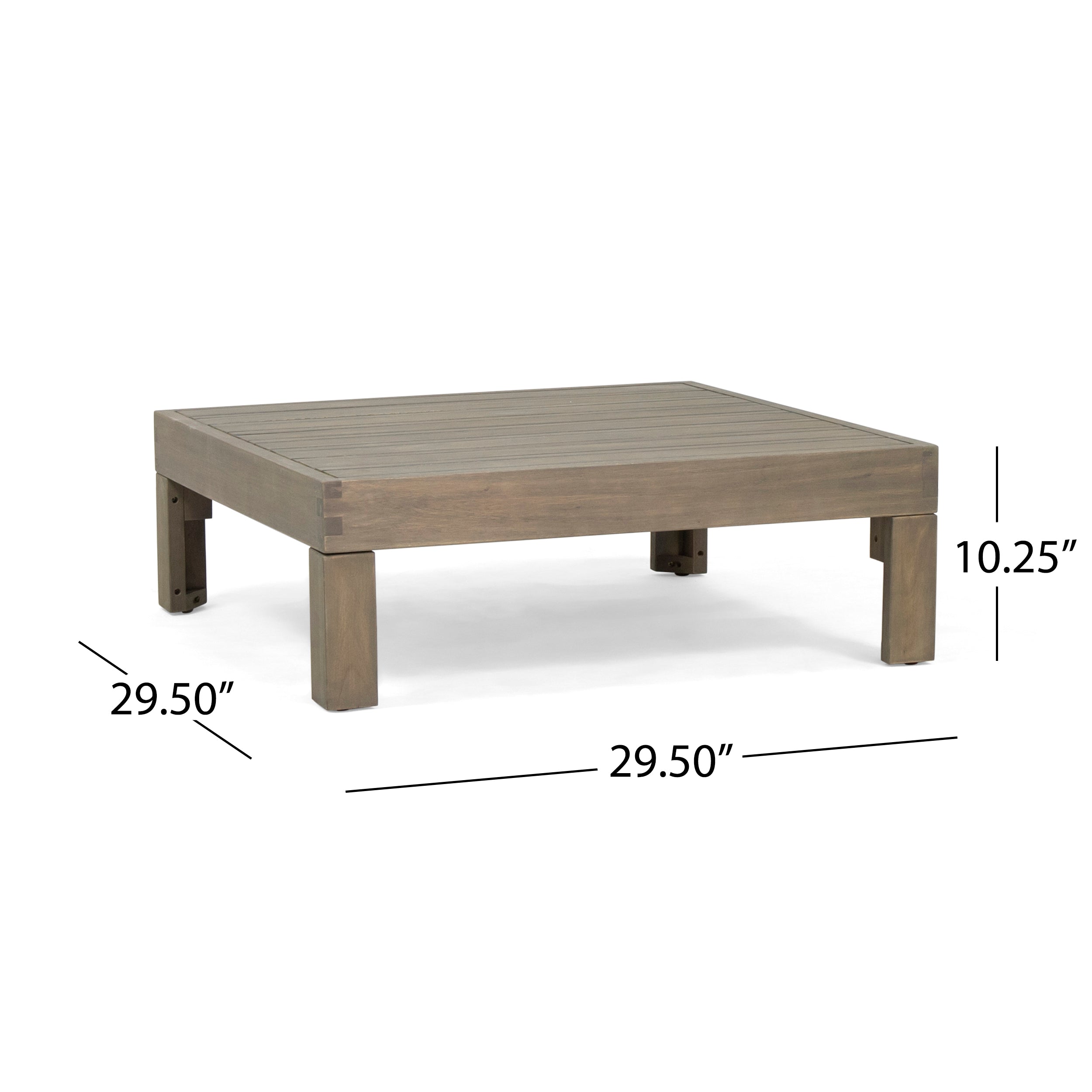 Allegra Outdoor Acacia Wood Coffee Table