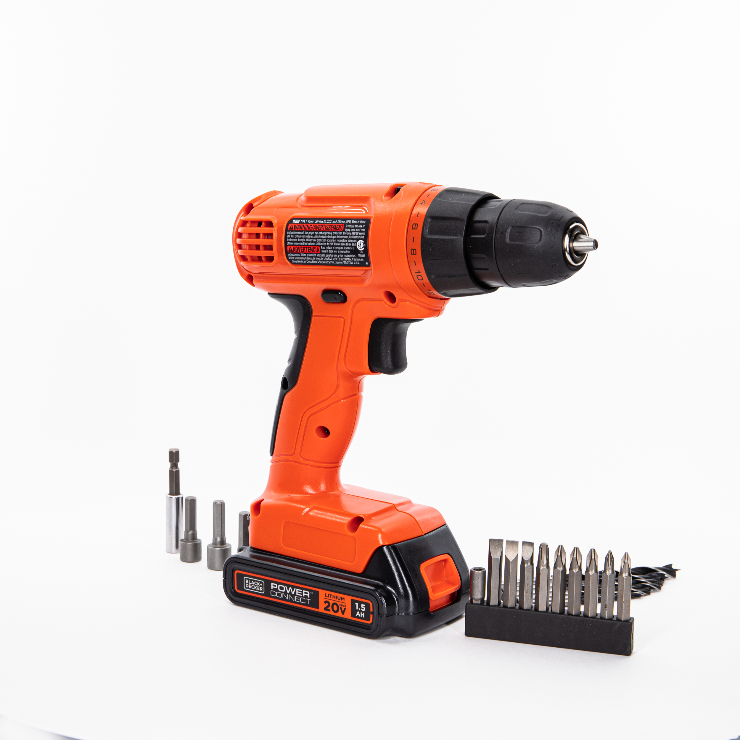 20V MAX* POWERCONNECT™ Cordless Drill/Driver + 30 Pc. Kit