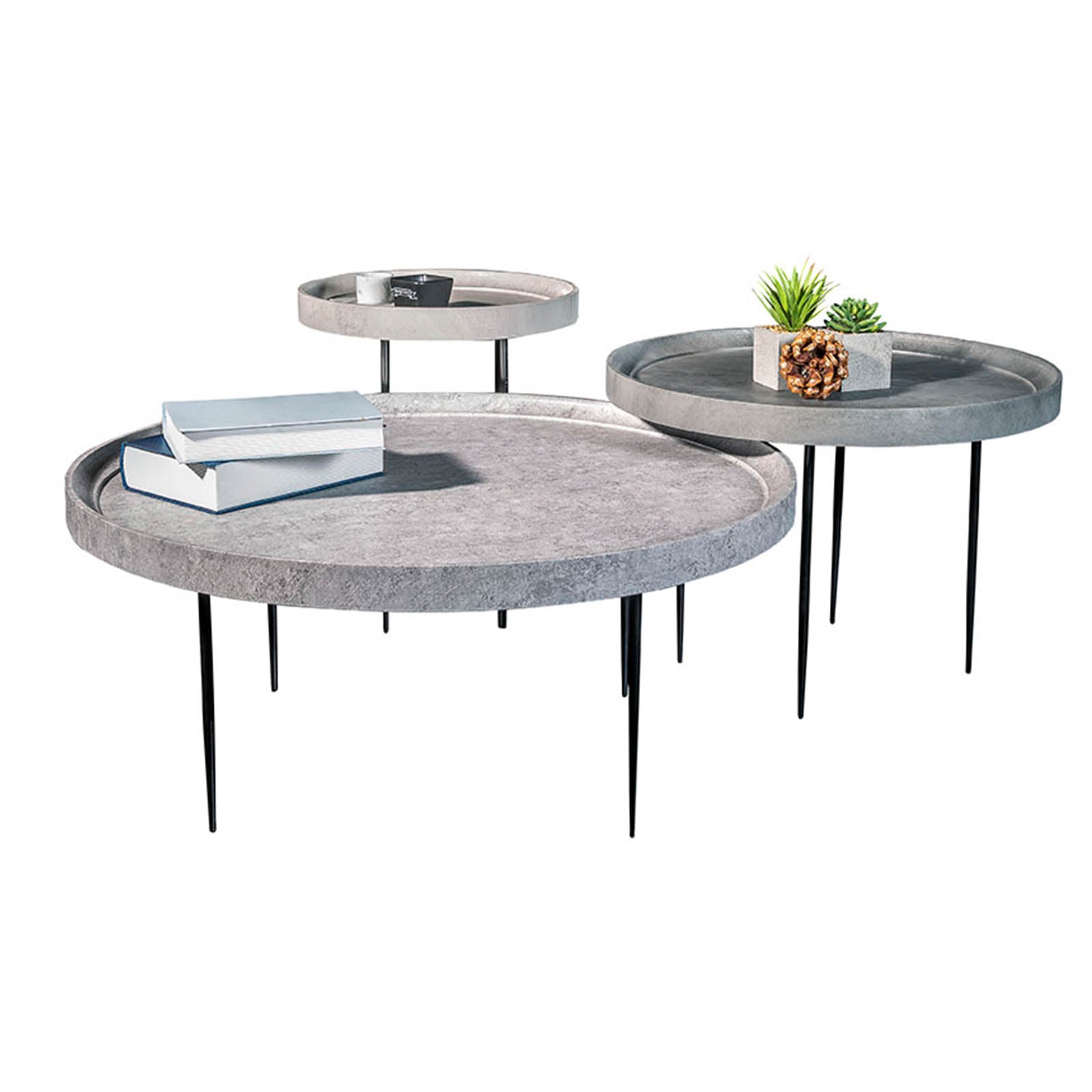 Set Of 3 Leon Center Tables