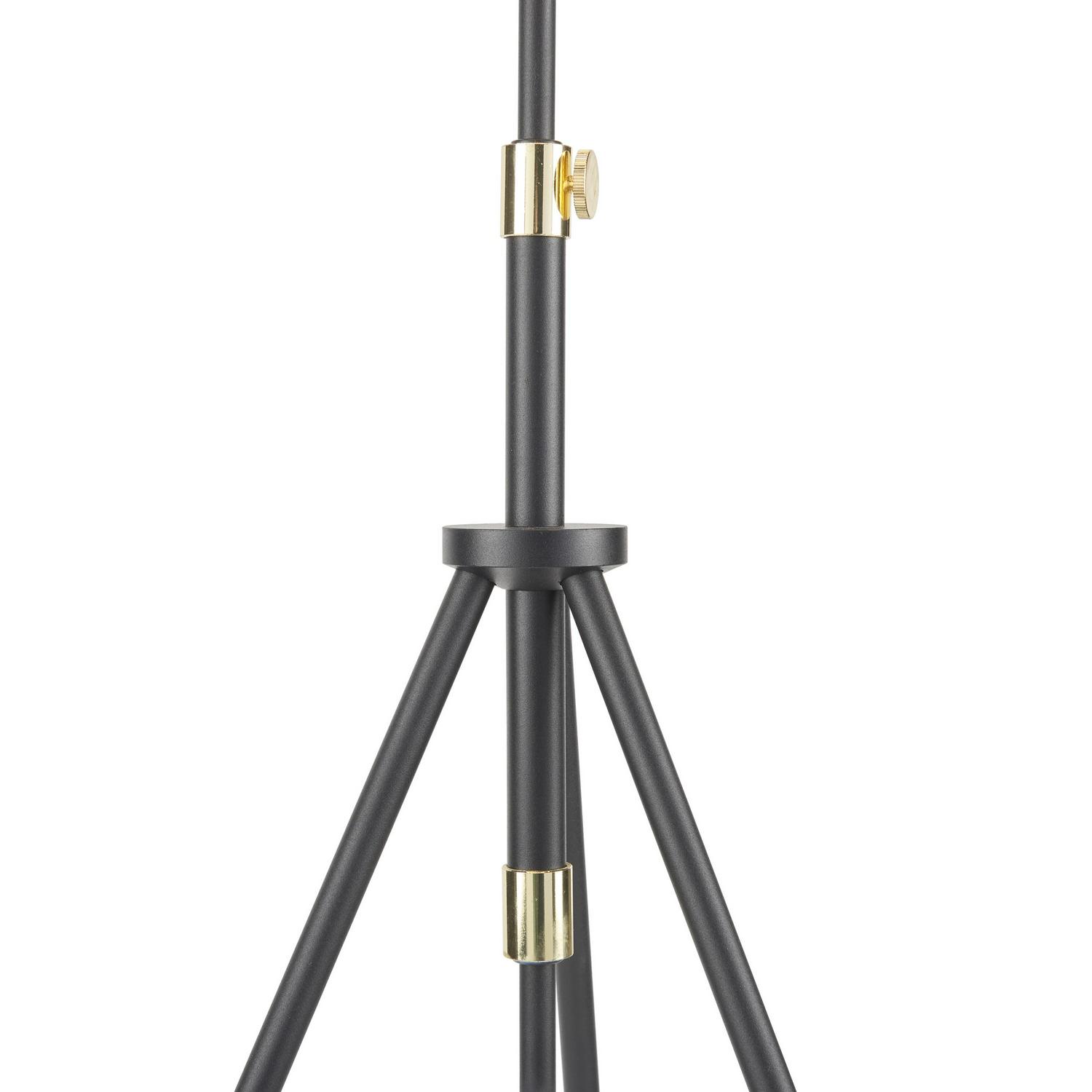 Nourison 69 Black Floor Lamp， Contemporary， Transitional， Bedroom， Living Room， Office， with Adjustable Height