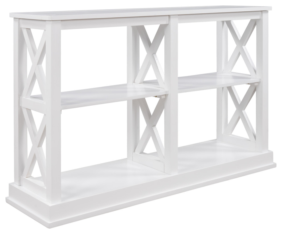 IC4017 Carlie Console Table  White   Transitional   Console Tables   by IDEAZ International  LLC  Houzz