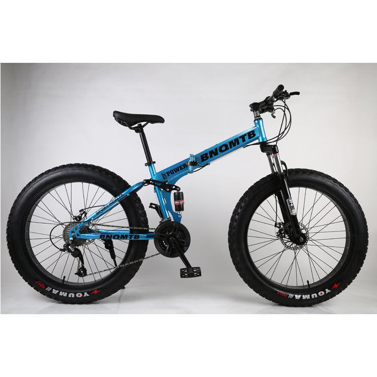 2023 wholesales Folding Bike Fat Tire Bike Double Shock Absorber Two Disc Brake mtb Mountain Bikes 4.0 Ultra Wide Tire Bicycle