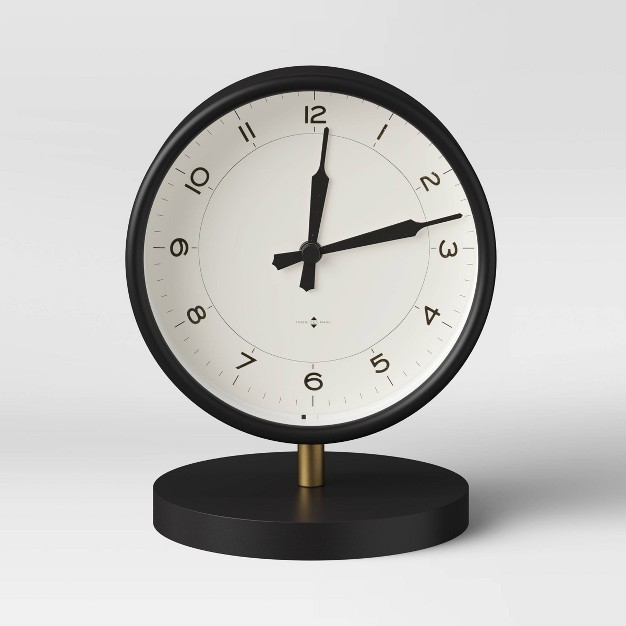 Table Clock Matte Black