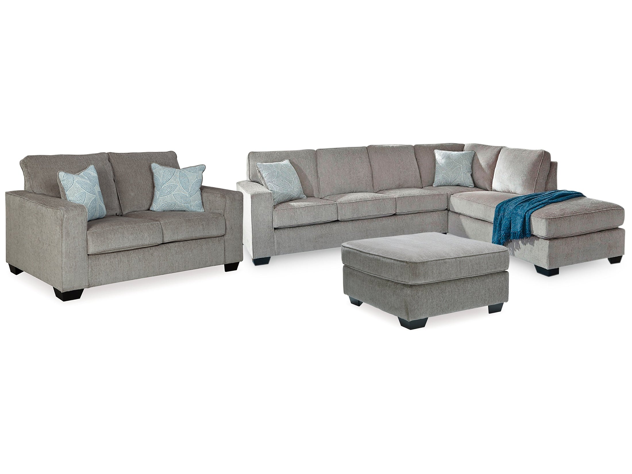 (Online Special Price) Altari Alloy 2-Piece Sleeper Sectional, Loveseat and Ottoman