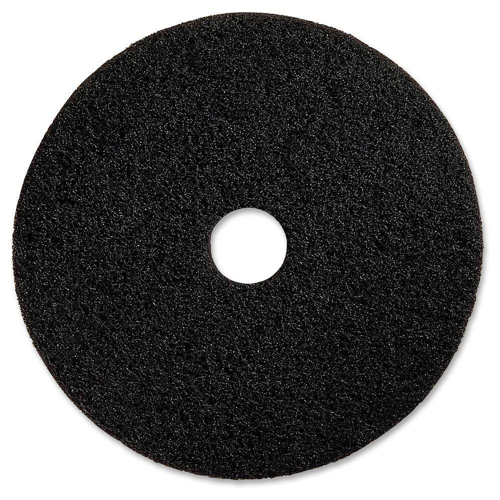 Genuine Joe 17 in. Black Floor Stripping Pad (5 per Carton) GJO90217