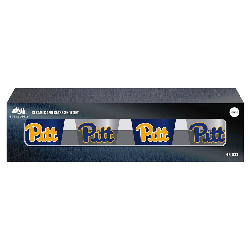 Pitt Panthers Four-Pack Shot Glass Set