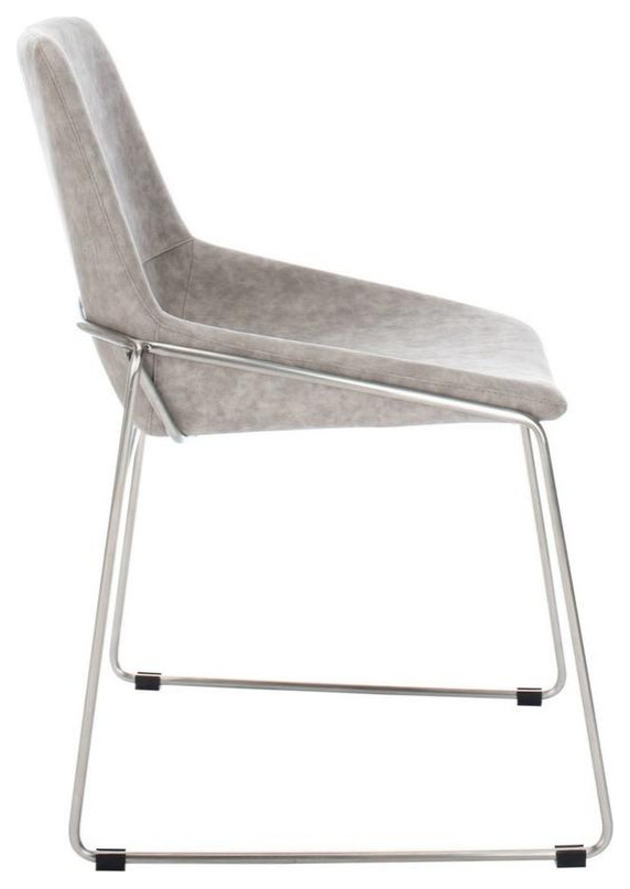 Stylus Mid Century Dining Chair Set of 2 Stone Grey   Contemporary   Dining Chairs   by Virgil Stanis Design  Houzz