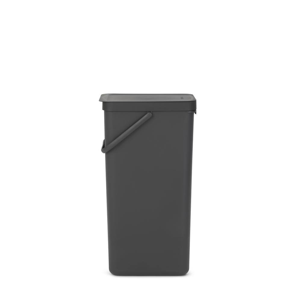 Brabantia Sort  Go 10.6 Gallon (40L) Plastic Recycle Bin in Gray 251047