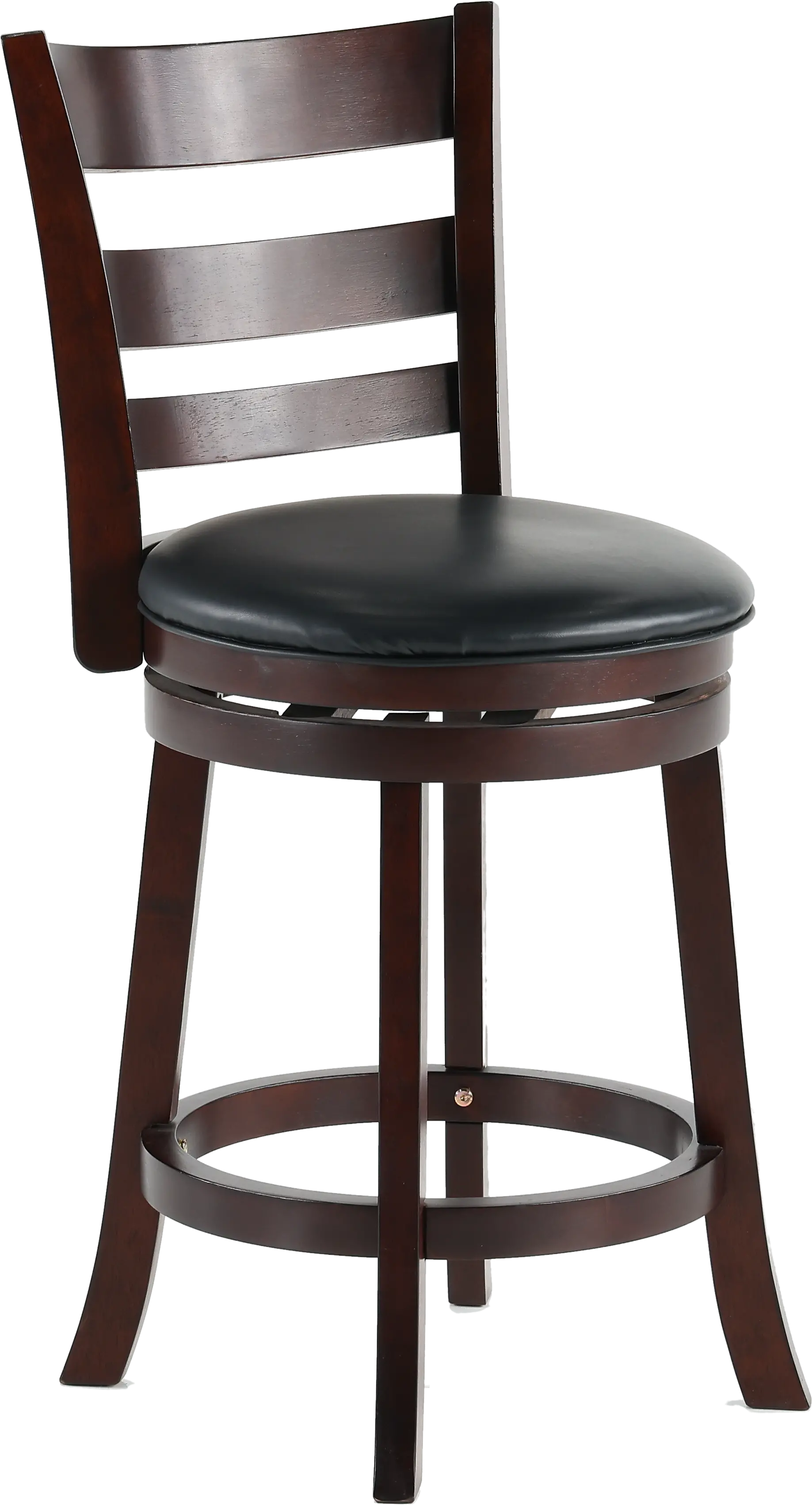 Harper Dark Cherry Swivel Counter Height Stool