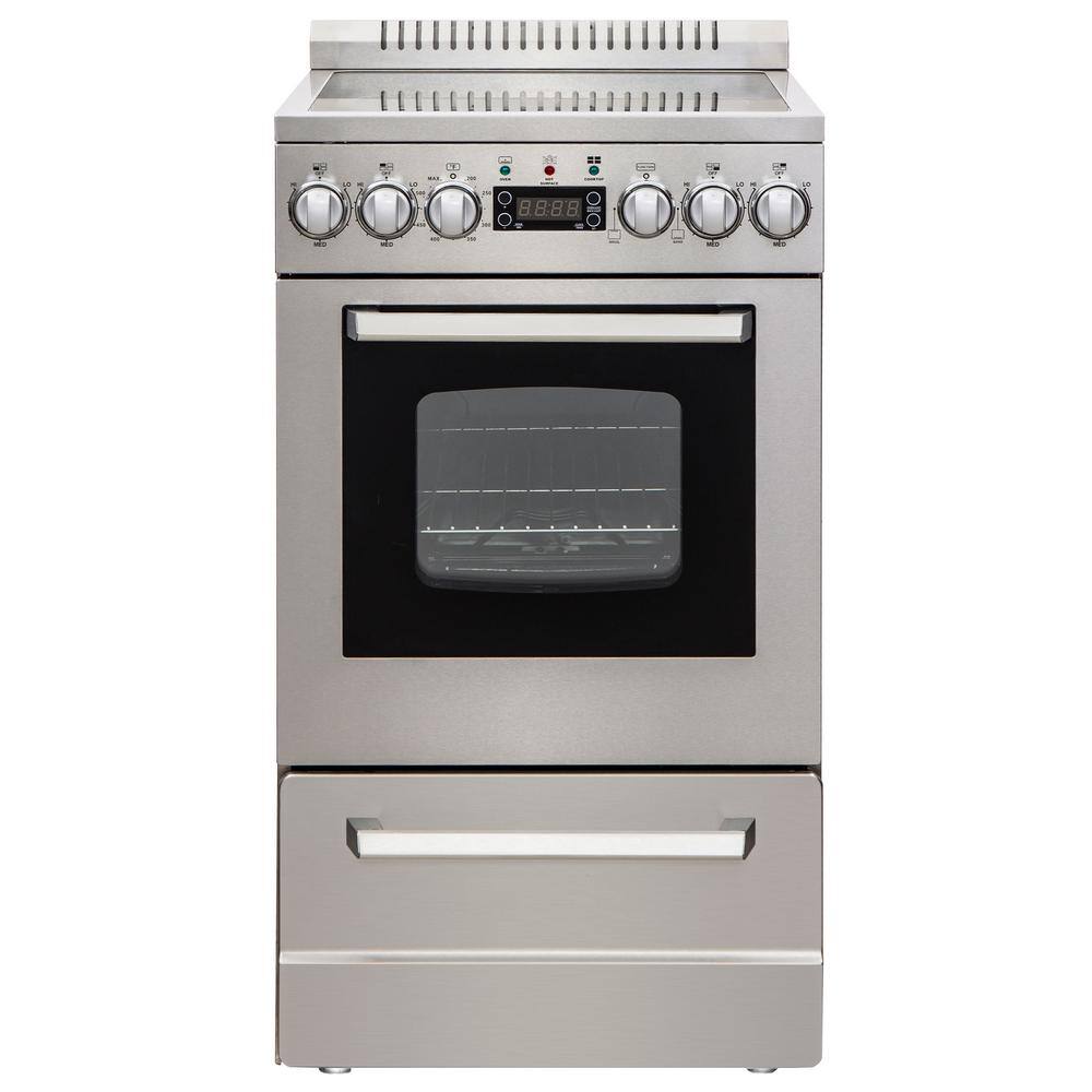 Avanti Elite Series 20 in. Electric Range Oven in Stainless Steel DER20P3S