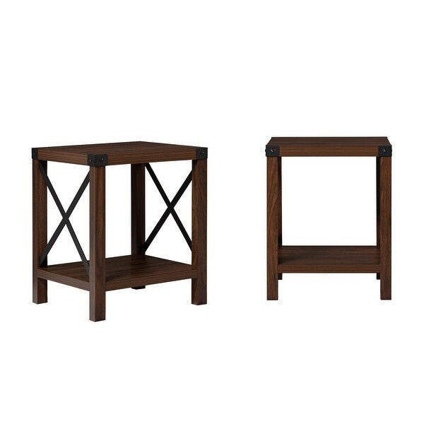 Middlebrook Kujawa 18-in. X-side Accent Table - Set of 2