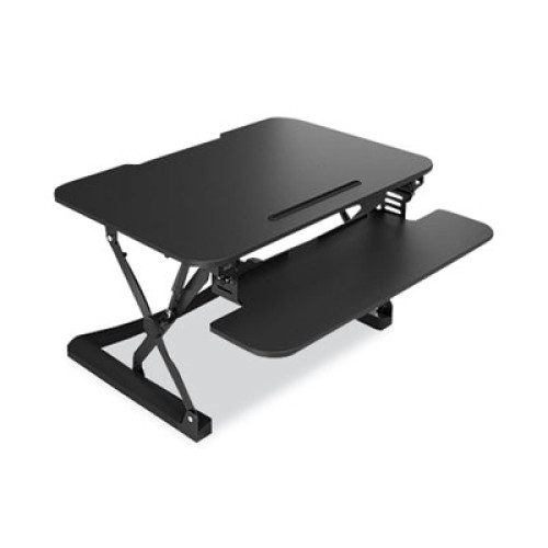 NXT Technologies Adjustable Sit/Stand Workstation Riser， 35 x 32 x 5.9 to 19.6， Black (50710)