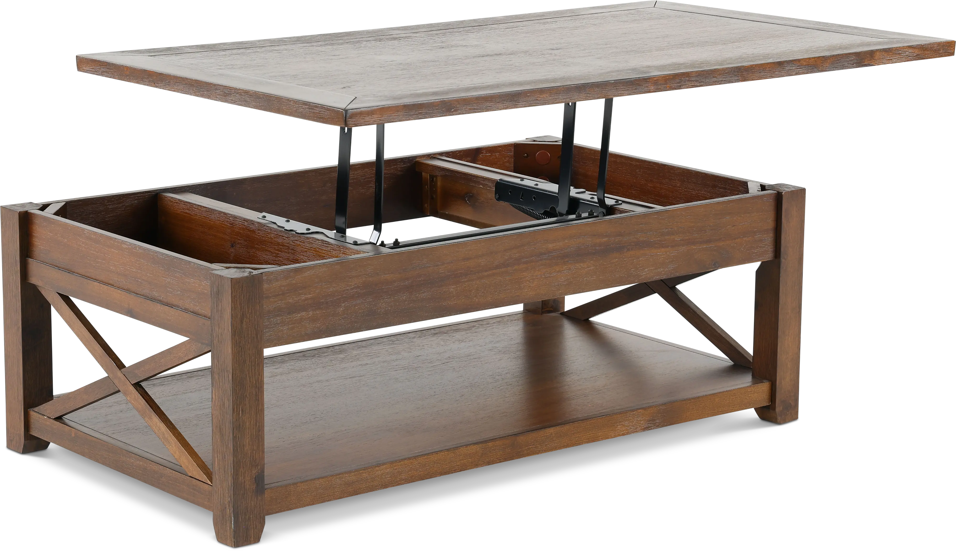 Lenka Mocha Brown Lift Top Coffee Table