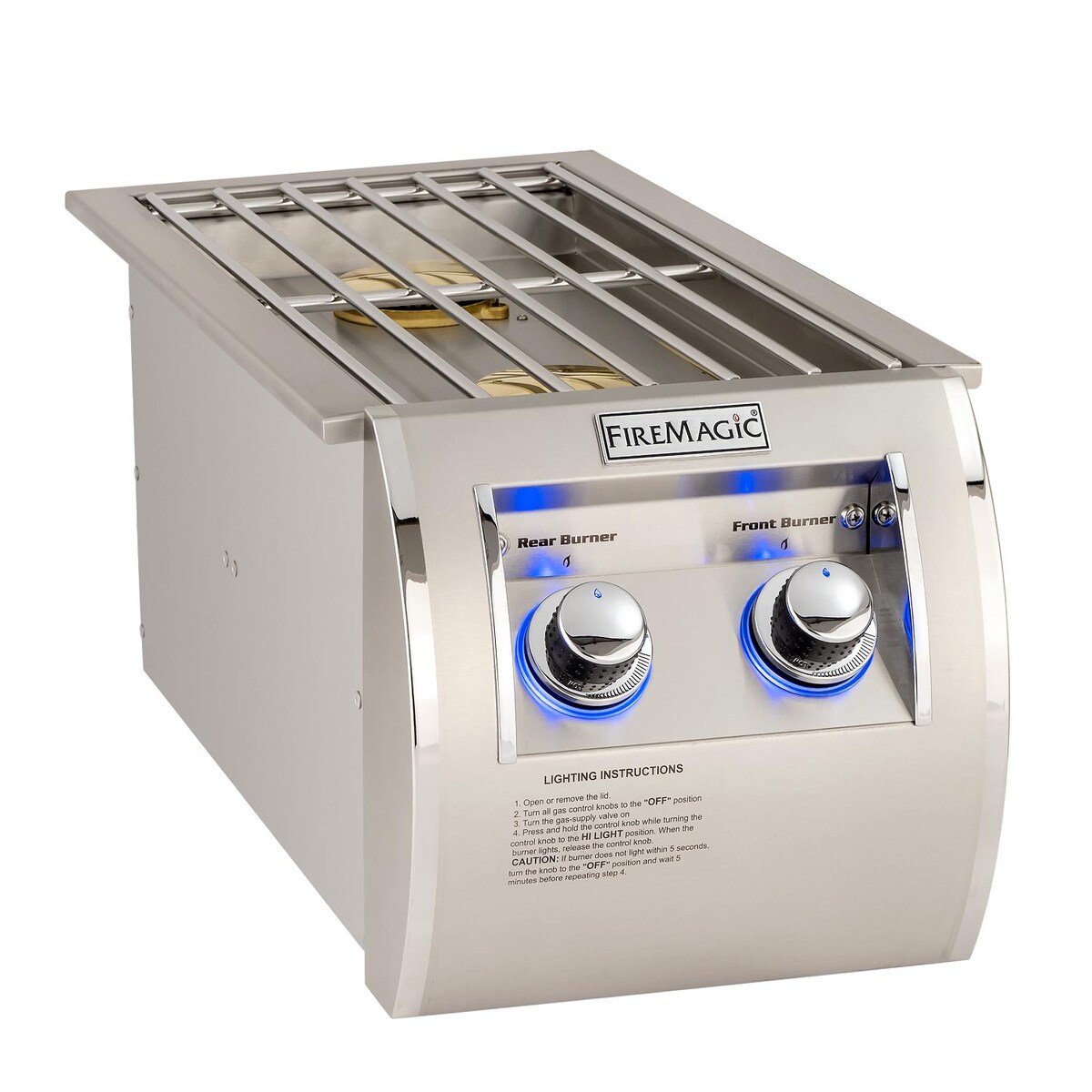 Fire Magic Echelon Diamond Built-In Propane Gas Double Side Burner