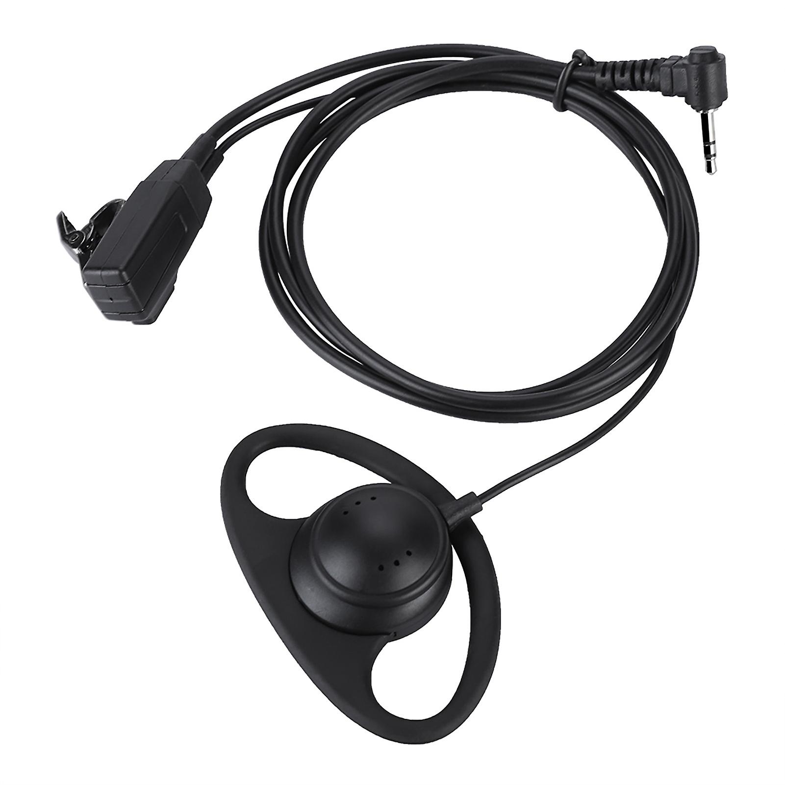 2.5mm Plug D Type Security Earhook Headset Earphone For Motorola Radios With Ptt Button