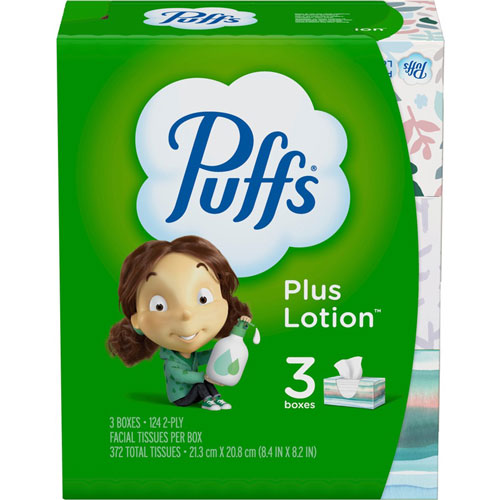 Procter and Gamble Puffs Plus Lotion Facial Tissue - 2 Ply8.40