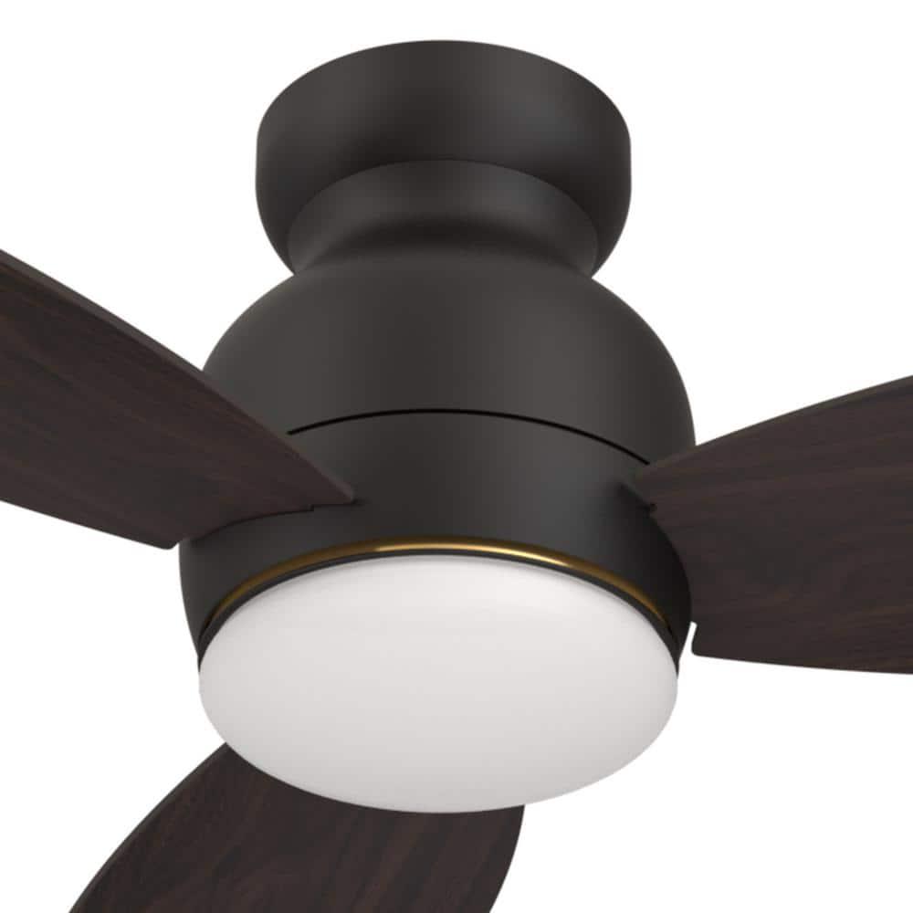 CARRO Trendsetter 48 in Dimmable LED IndoorOutdoor Black Smart Ceiling Fan with Light and Remote Works wAlexaGoogle Home