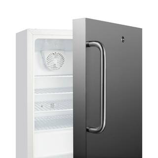 Summit Appliance 20 in. W 3.32 cu. ft. Commercial Mini Refrigerator without Freezer in Stainless Steel SCR504SSTBADA