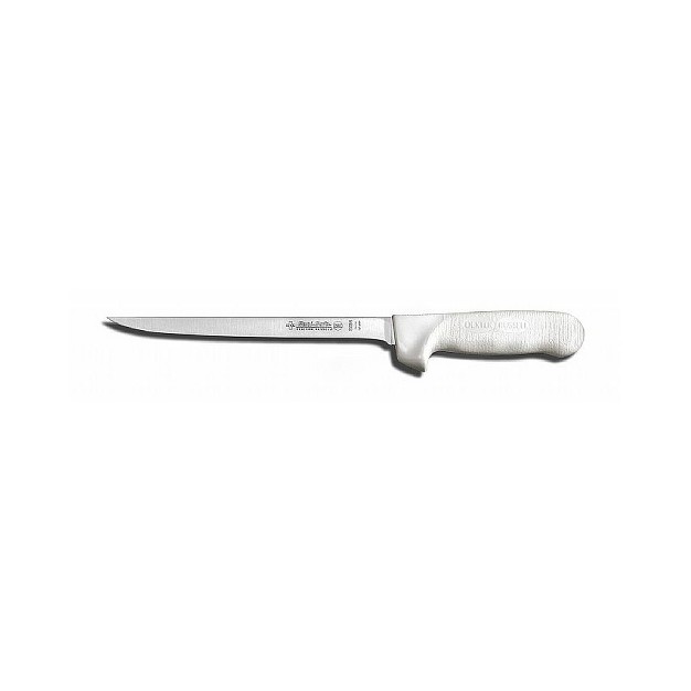 Carbon Steel Blade Narrow Fillet Knife With White Polypropylene Handle