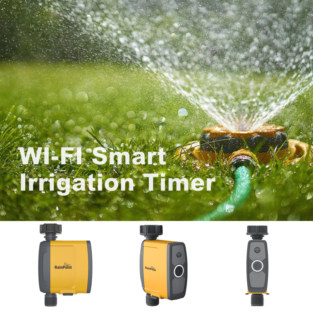 RAINPOINT WiFi Sprinkler Timer Smart Water Timer - Timer Only， Must be Used with WiFi Hub， 2.4Ghz WiFi Only