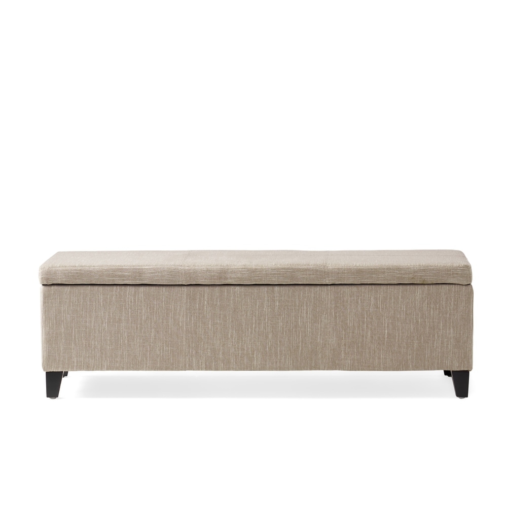 Lucinda Fabric Storage Ottoman Bench by Christopher Knight Home