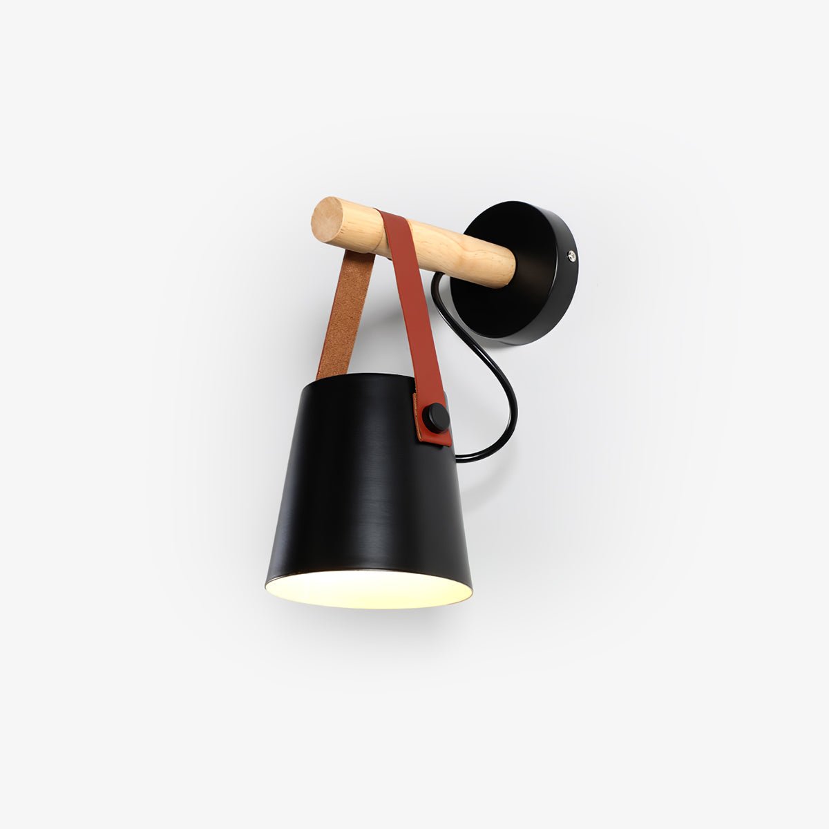 Wooden Conical Wall Light