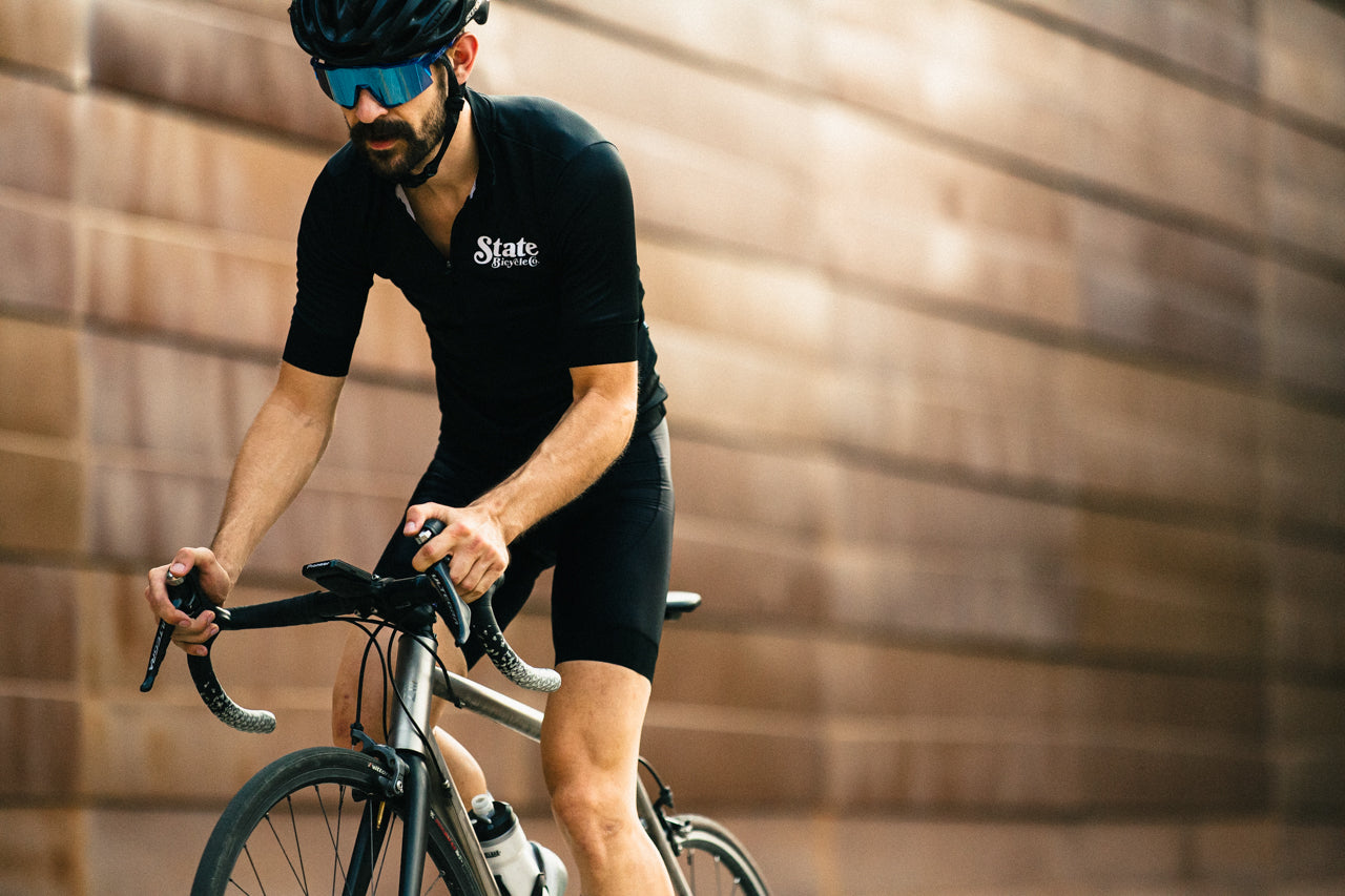 State Bicycle Co. - Peace Jersey  - Sustainable Clothing Collection (Black)