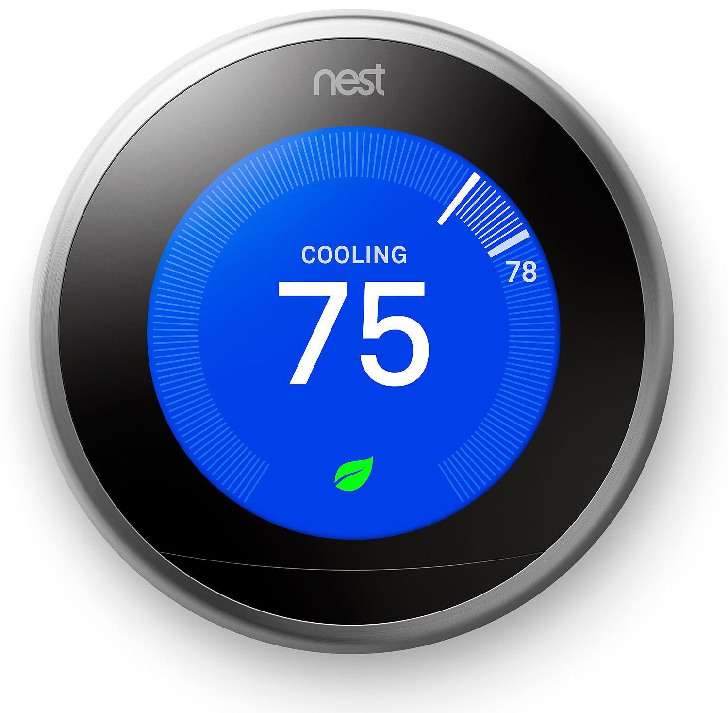 Google Nest Learning Smart Thermostat 3rd Generation， Stainless Steel