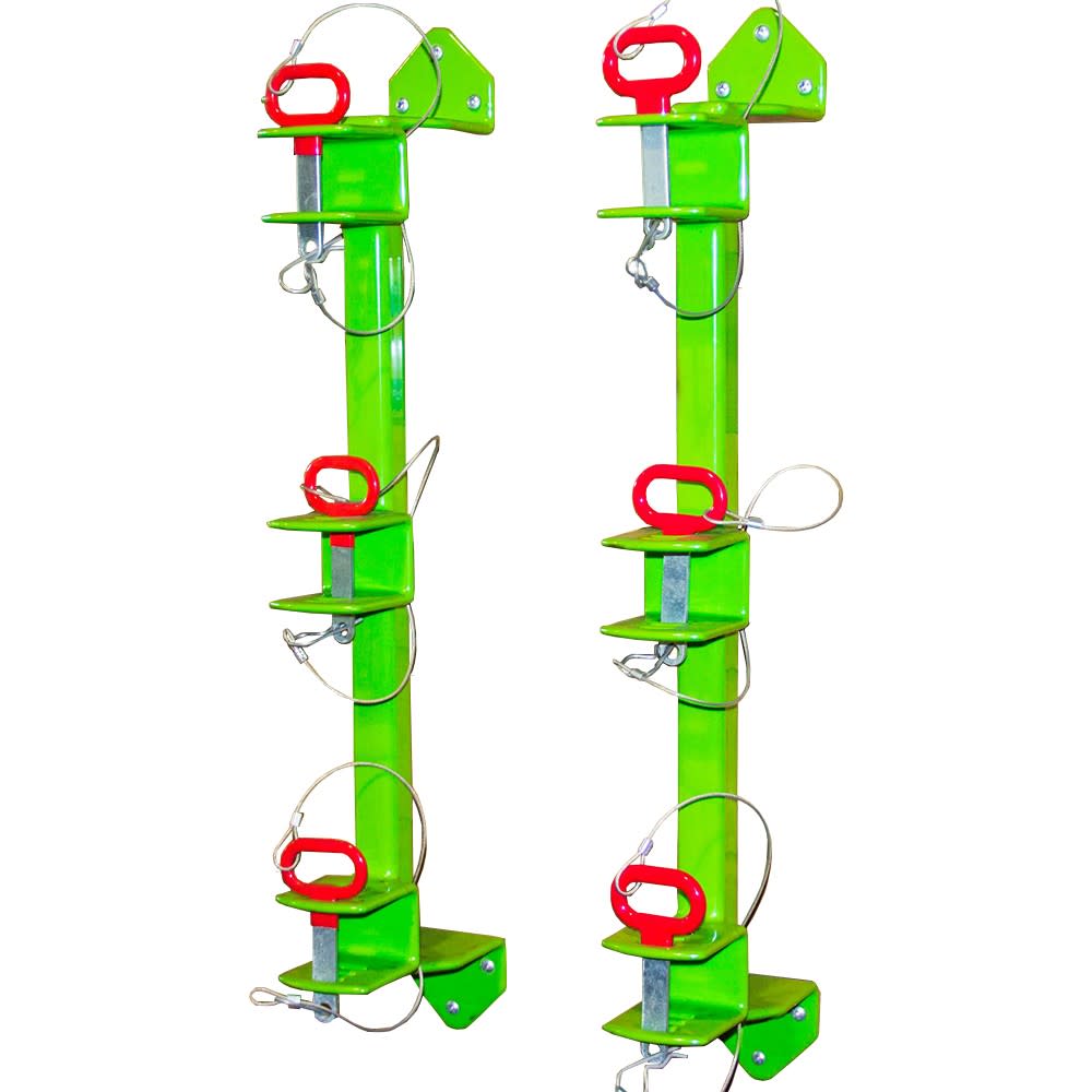 Green Touch 3 Place Trimmer Rack For Enclosed Trailer ;