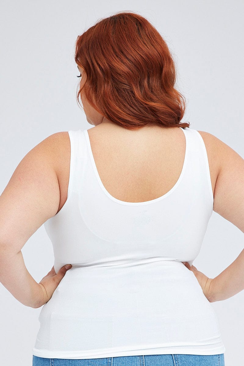White Tank Top Seamless