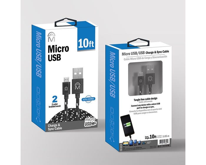 M 10ft. Micro USB Cable 24342-RK