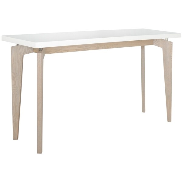 SAFAVIEH Josef White/ Grey Lacquer Console Table - 59