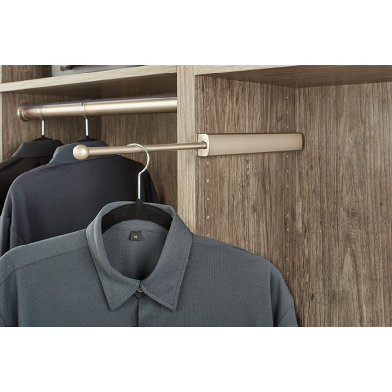 Rev-A-Shelf 14 Telescoping Closet Hanging Valet Rod Satin Nickel， CVLSL-14-SN-1