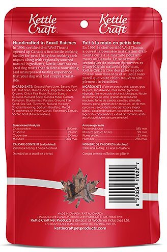 Kettle Craft Tiny Bites Smokey Canadian Bacon Recipe Dog Training Treats