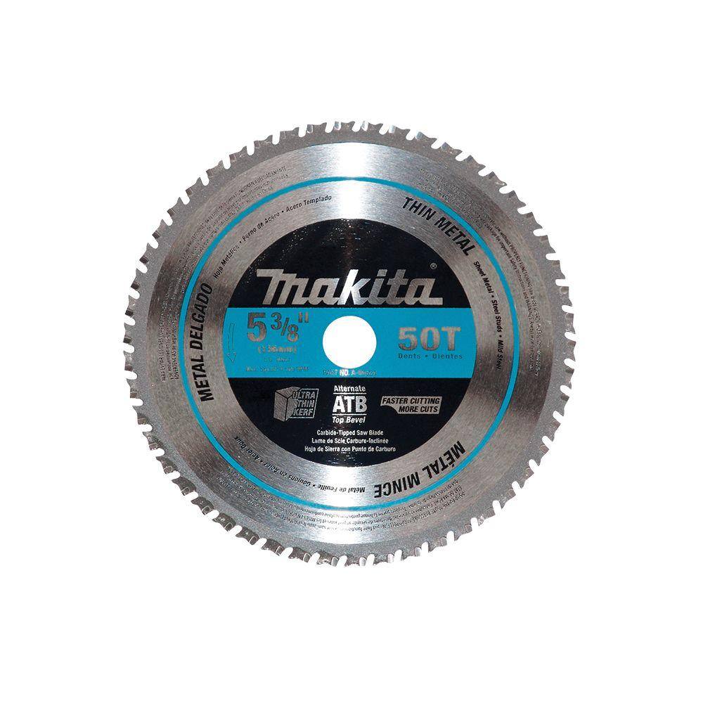 Makita 5-38 in. 50 TPI Carbide-Tipped Ferrous Metal Thin Gauge Saw Blade A-94524