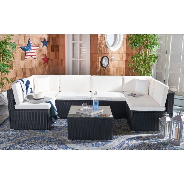 SAFAVIEH Outdoor Living Diona Patio Sectional Set