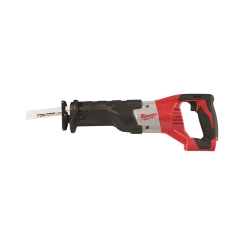 Milwaukee 2621-20 Reciprocating Saw， Bare Tool， 18 V Battery， 1-1/8 in L Stroke， 0 to 3000 SPM