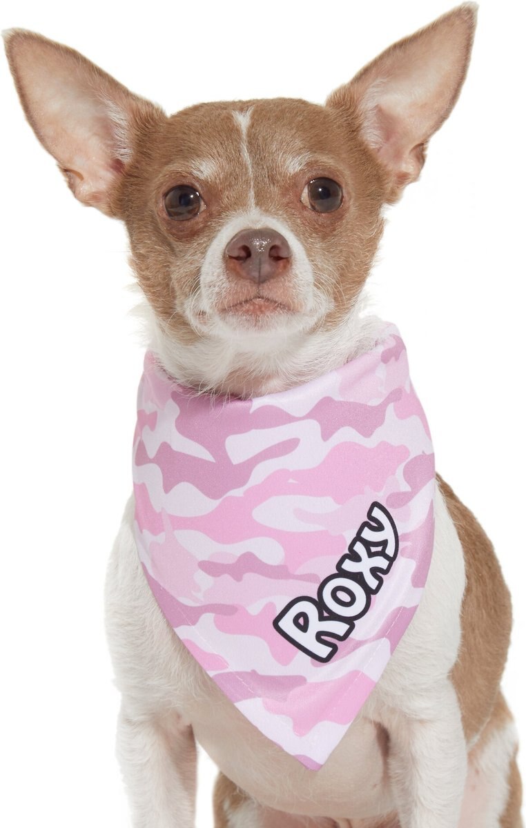 Frisco Pink Camo Personalized Dog and Cat Bandana